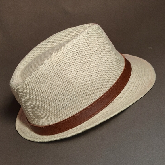 🍄Classic Unisex Trilby Straw Fedora Hat - Picture 4 of 10